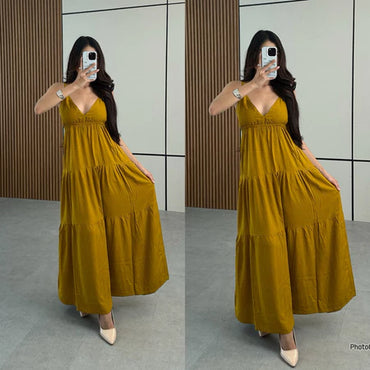 Spageti Long Dress | Dress Pesta | Dress Kundangan | Summer Dress | Dress Liburan