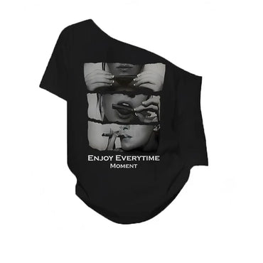 TREPUB. Sabrina T-shirt Oversize Three smoking women Baju Kaos Korean Style | Pria Wanita /387