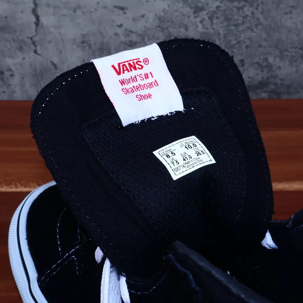 Sepatu Vans SK8 High Classic Black White