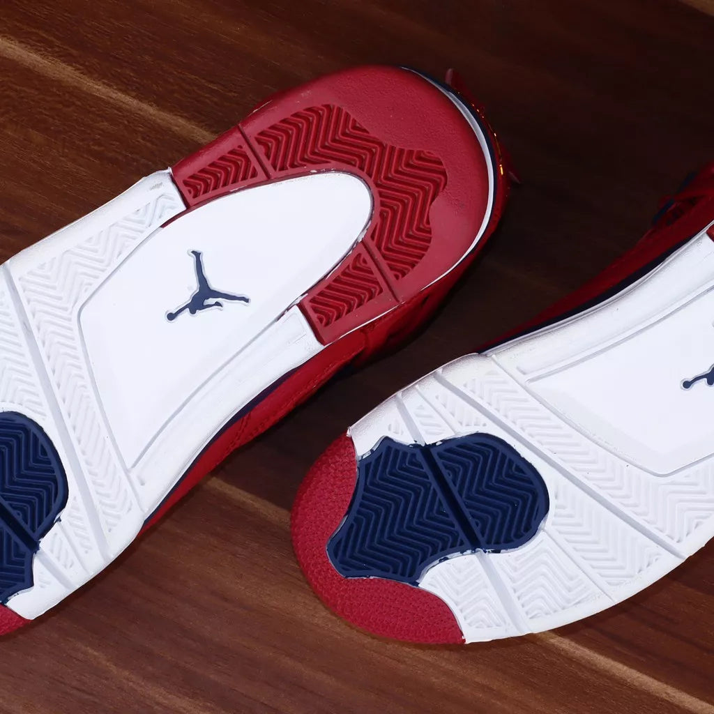 Nike Air Jordan 4 Retro Red Fiba White