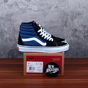 Sepatu Vans Sk8 Skate High Navy Blue White