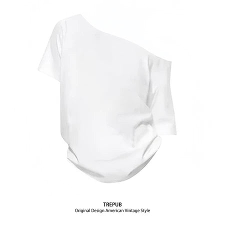 TREPUB. Sabrina T-shirt Oversize Pink 28 Offshoulder Baju Kaos Korean Style | Pria Wanita /391