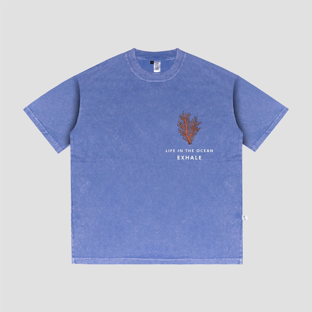 T-shirt Oversize Washed Ocean