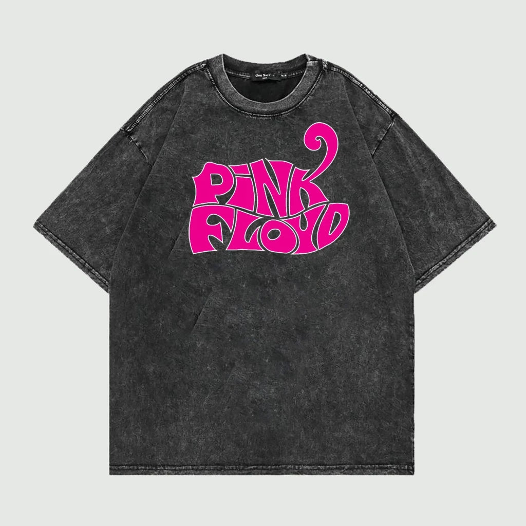 T-Shirt Oversize Sandwash Pink Floyd