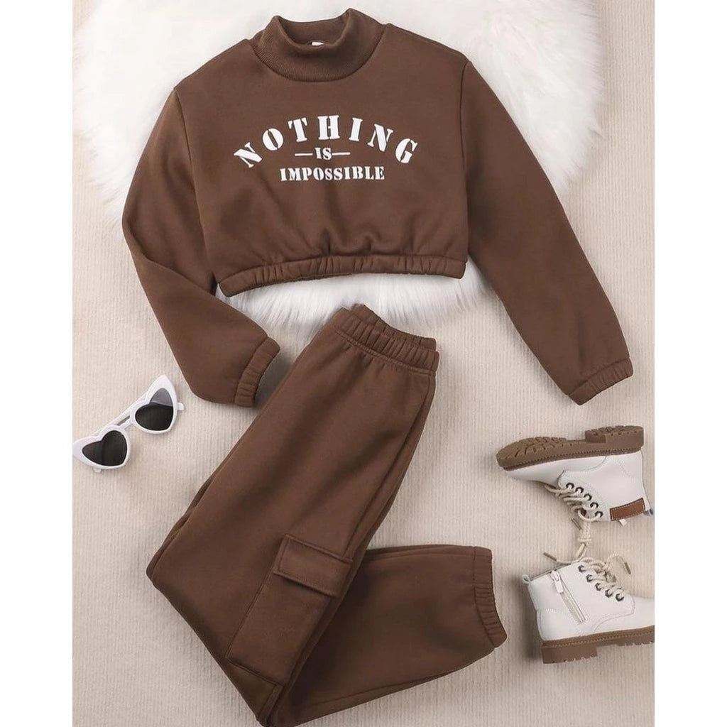 Set Crope Jogger NOTHING IMPOSSIBLE