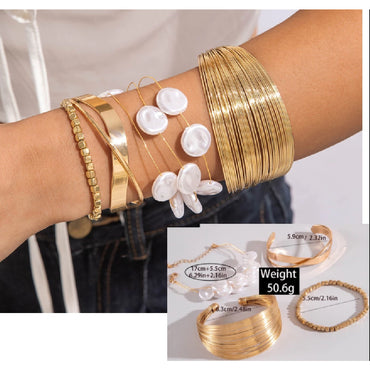 ready 23 model Gelang perhiasan Eropa dan Amerika, gelang liontin paduan cangkang bintang laut liburan pantai, perhiasan manik-manik