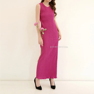 Inner Dress Span Wavy Plisket Lidi / Dress Wavy / Dress Span / Dress Polos Plisket / Inner Plisket / Dress Plisket / Inner Pleated Dress