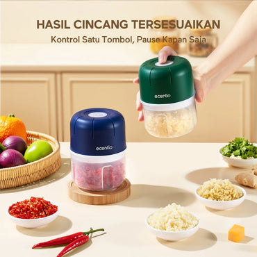 ecentio chopper mini blender chopper coper daging dan bumbu blender bumbu dapur blender portable 250ml 6 Pisau peralatan dapur