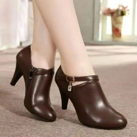 Promo Angkle Boots DYLOVA Coklat, Hitam Murah