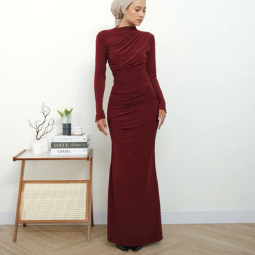 ELEVENBASIC - SARAH SET | ONE SET ROK SEMI MERMAID PANJANG | SETELAN LENGAN PANJANG HIJAB WANITA | ATASAN