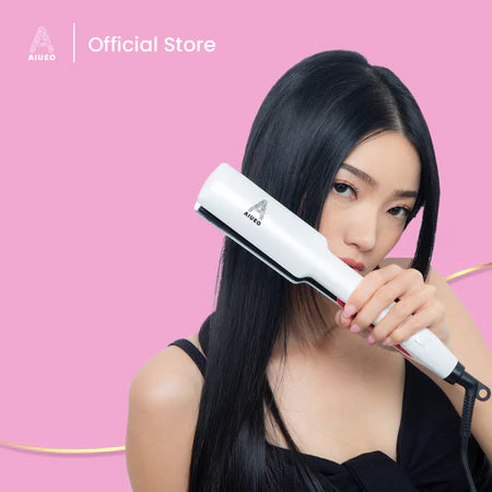 AIUEO Catokan Rambut 957 Celeb 1 • Catok Rambut Recommended Plat Besar Untuk Rambut Ikal Membandel Teknologi