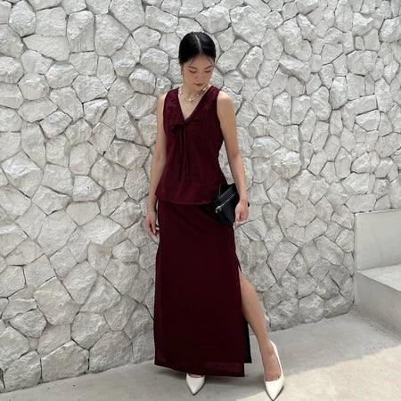 POTTIE - Renne One Set / Set Wanita / Top / Skirt / One Set Rok / Fashion Wanita