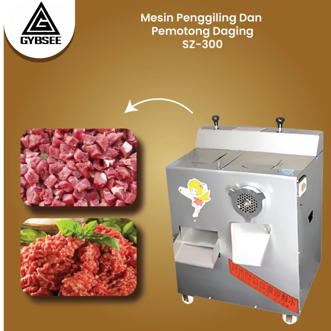 MESIN PENGILING DAN PEMOTONG DAGING DADU 2 IN 1 (sz-300)