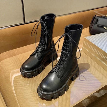 DUNIA FASHION - DF 693 Sepatu Wanita Sneakers Boots Import Premium Quality