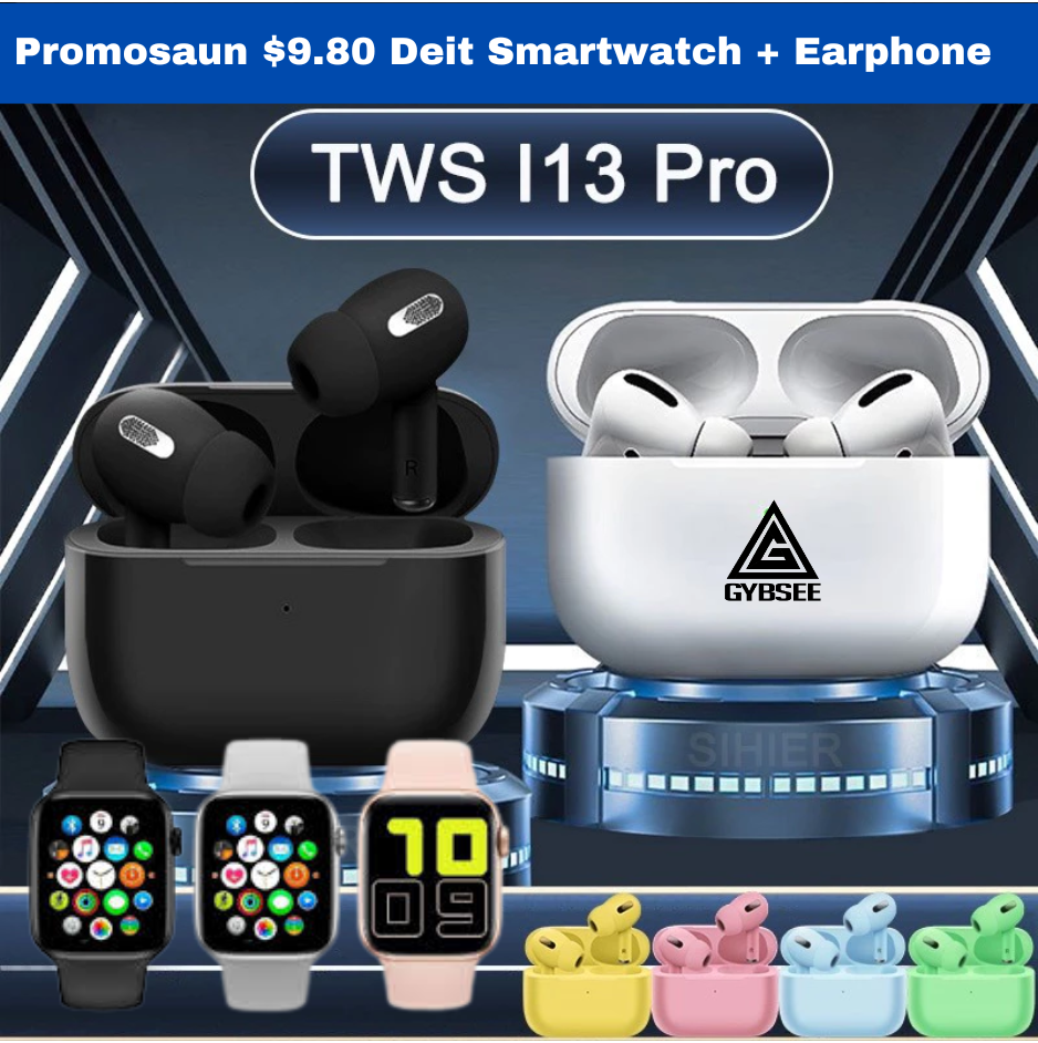 Promo Smartwatch + Earphone