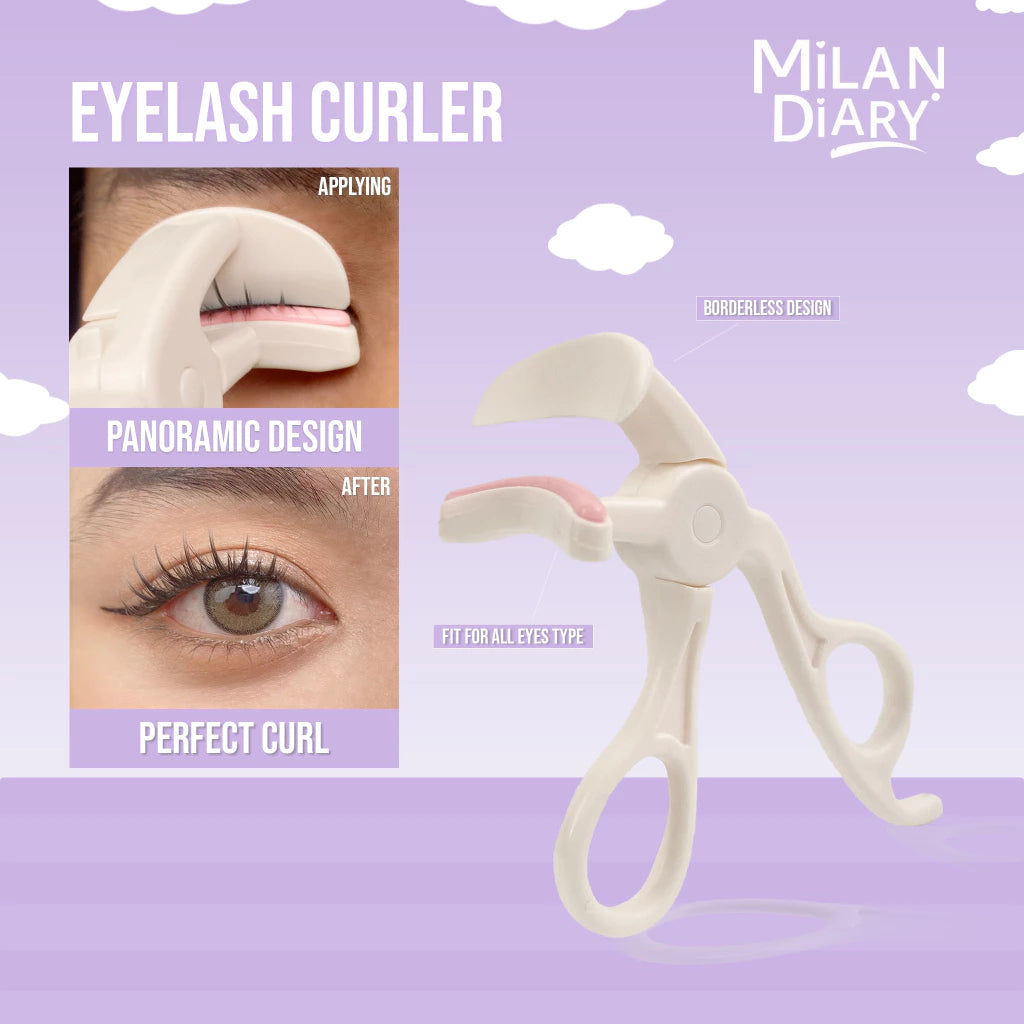 MILAN STORY SUNFLOWER 3D Cute Mini Eyelash Curler Long-lasting / Penjepit Bulu Mata Dengan Silikon