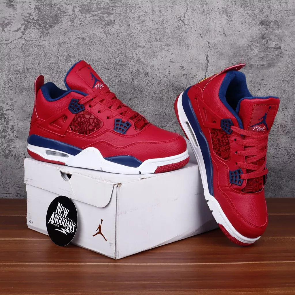 Nike Air Jordan 4 Retro Red Fiba White
