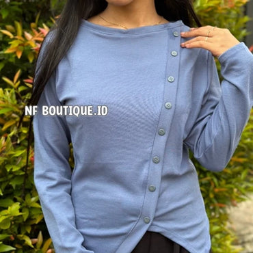 ATASAN WANITA KNIT CROP TOP MARCH TOP BAHAN KNIT RIB KOREAN STYLE