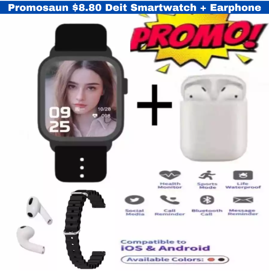 Smartwatch and Earphone