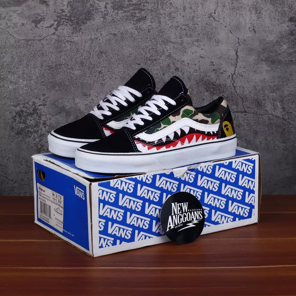 Sepatu Vans Oldskool X BAPE CAMO