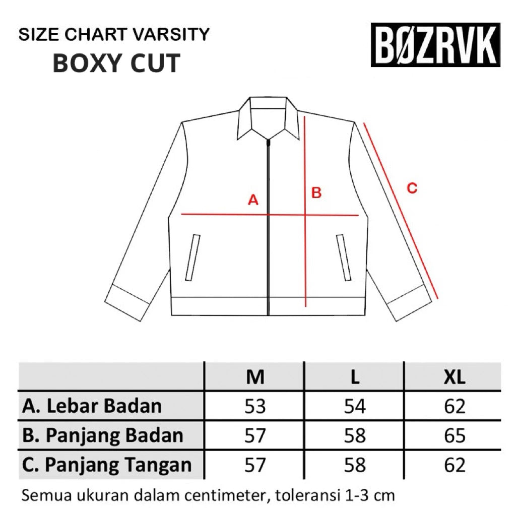 BOZRVK - LEATHER JAKET - JAKET KULIT PRIA BOXY CUT LEAD WELL WHITE BONE
