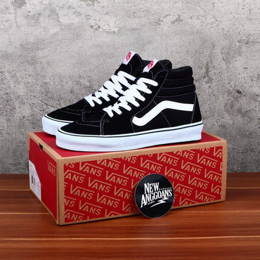 Sepatu Vans SK8 High Classic Black White