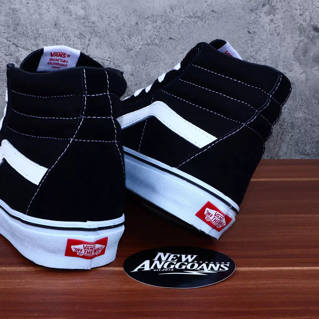Sepatu Vans SK8 High Classic Black White