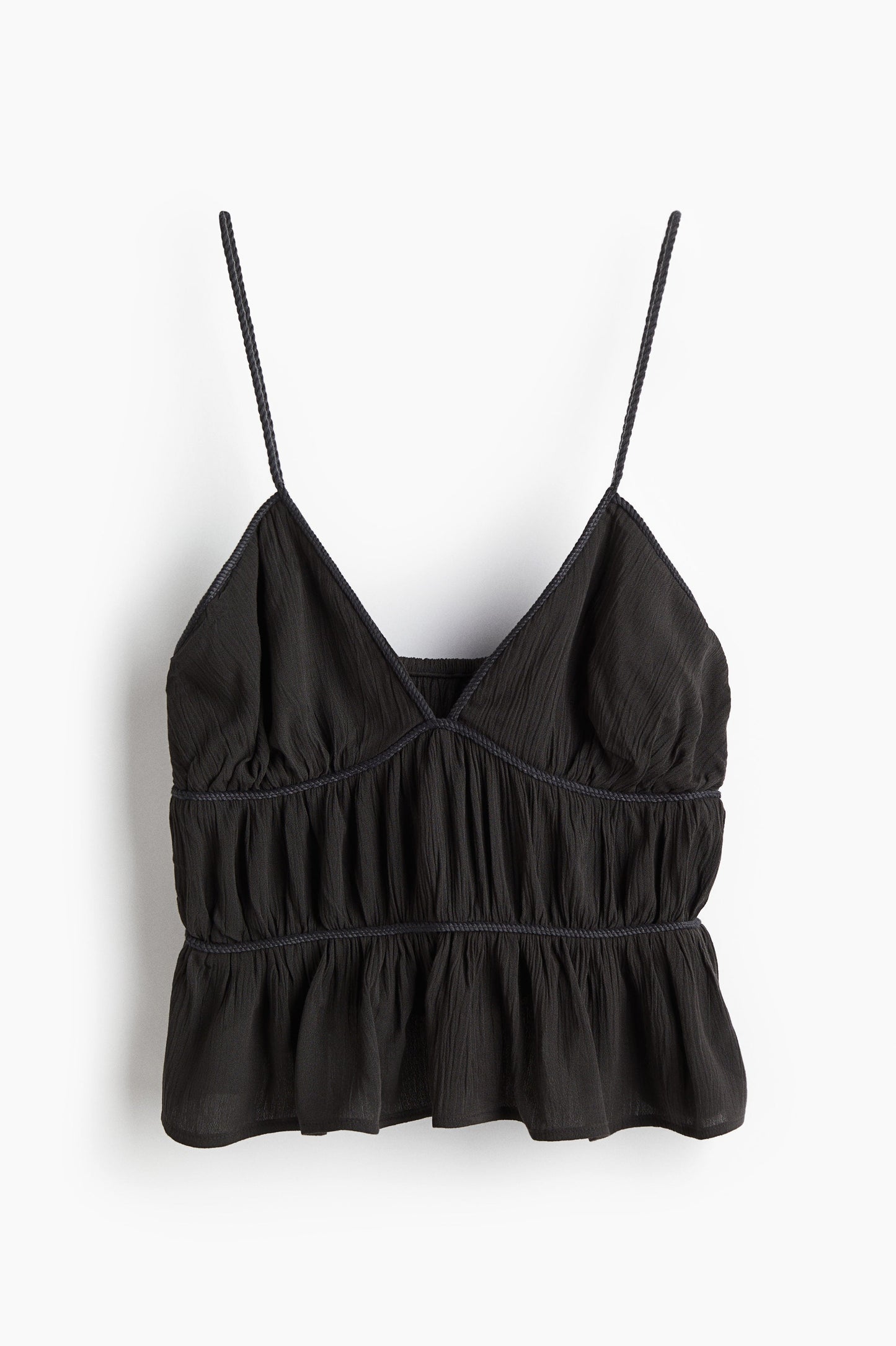 H&M Wanita Atasan Strappy dengan Detail Anyaman