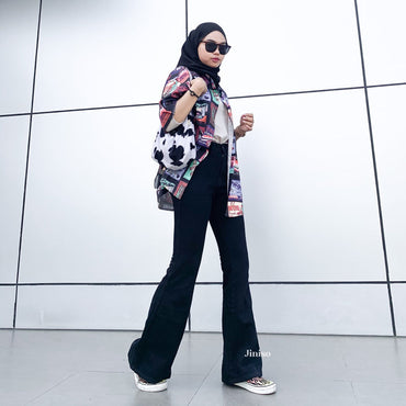 JINISO - Cutbray Highwaist Hotty Gang Jeans