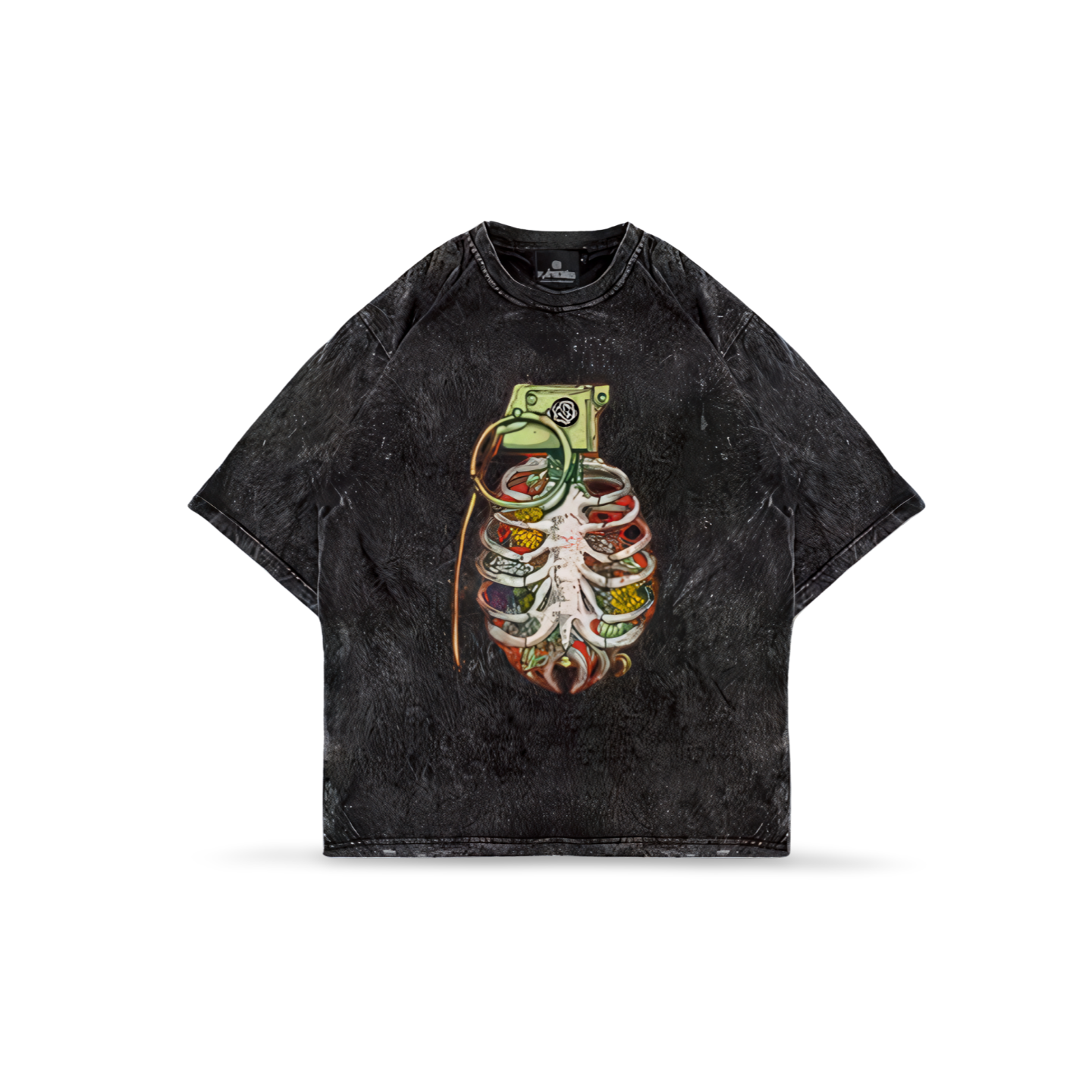 T-Shirt Oversize Sandwash GRANAT