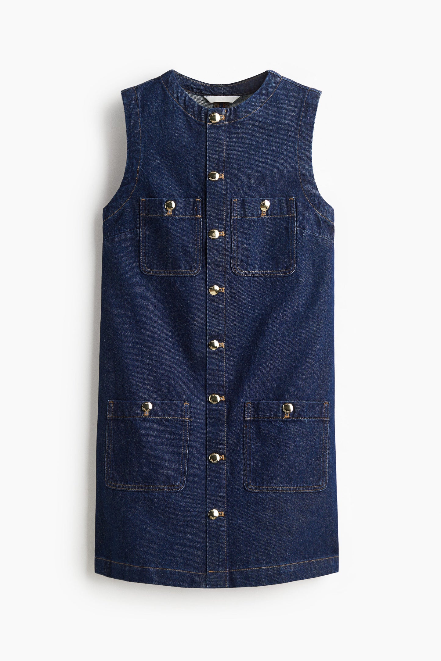 H&M Wanita Gaun denim tanpa lengan