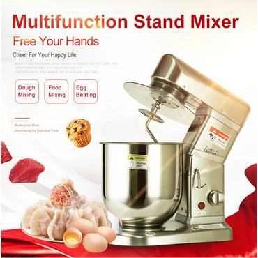 AST-B7S 7L Mixer Stand Food Mixers for Bakery With Dough Hook for Baking Heavy Duty 110V/220V Food Cake Stand Mixer
