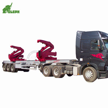 2025 New 41 Tons 20ft 40ft Container Trailer Self Loading Container Truck