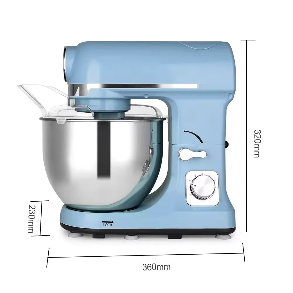 High Quality Dough Mixer Professional Multifonctional Stand Mixer Bakery Machine Pizza French Bread Dough Hooks Food Mixer