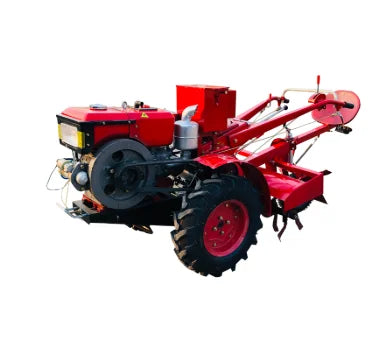 18hp 12hp Agricultural Machine Equipment Mini 22HP 2WD Hand Walking Tractors with Tralier From China
