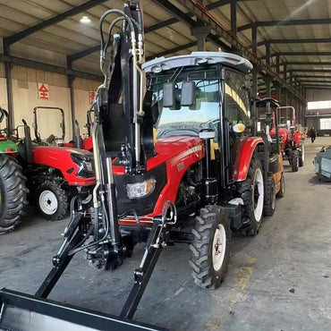 Optimized Performance 70HP 4WD Agricultural Tractor Compact Front Loader High-Torque Crawler Gear Drive High Safety Core Motor