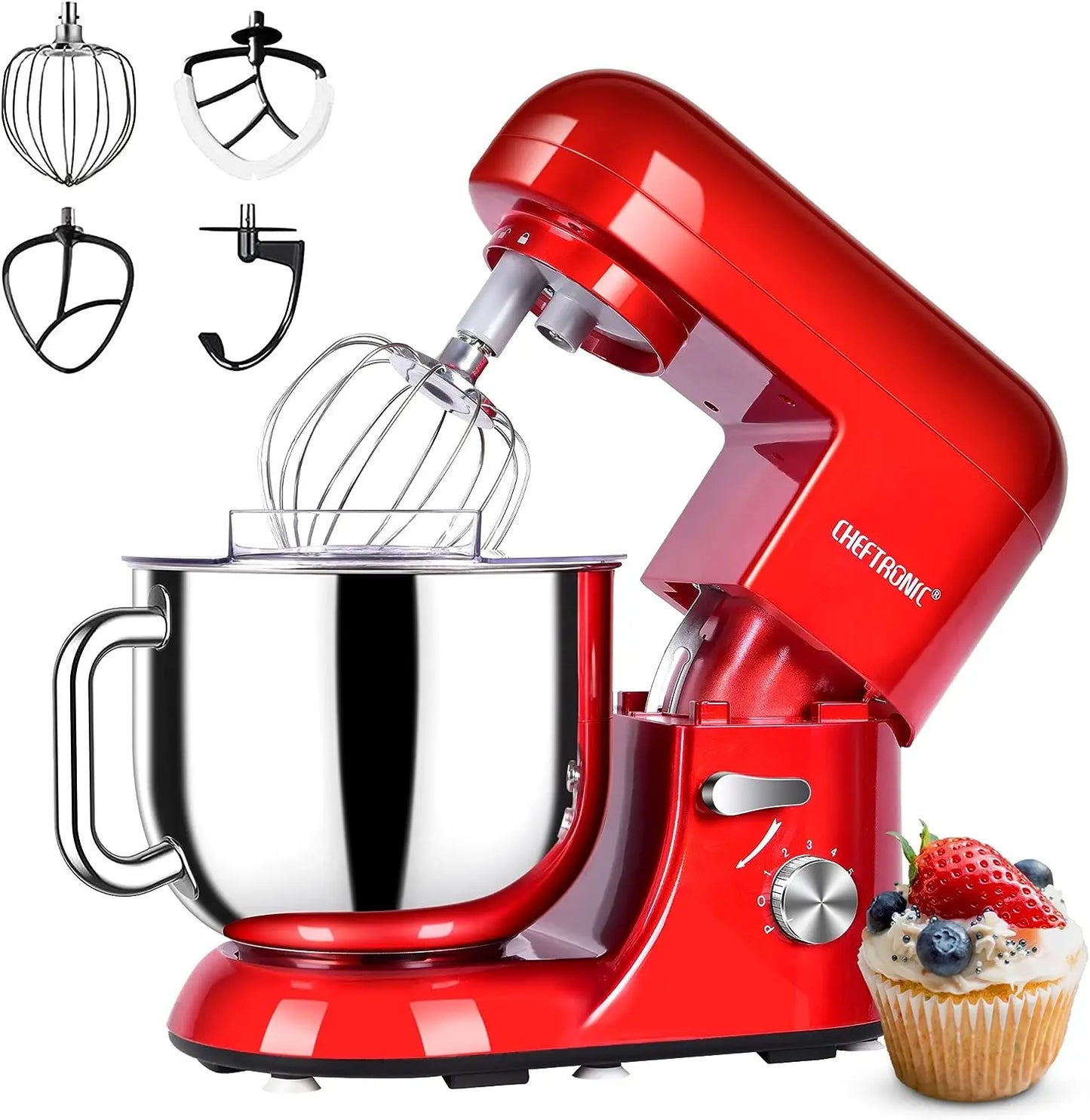 5/6.5 Dough Baking Mixer Electric Planetary Stand Mixer Home Kitchen Appliance for Cake and Bread Preparation