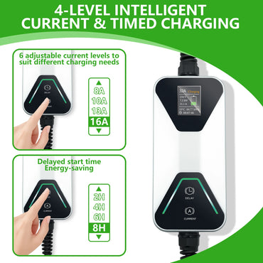 New EVSE Home Electric Car Charger 16a Ev GBT 3.5kW for ID4 BYD Portable