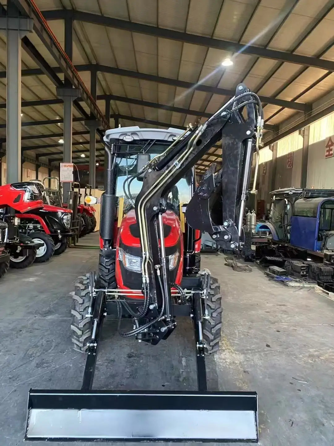 Optimized Performance 70HP 4WD Agricultural Tractor Compact Front Loader High-Torque Crawler Gear Drive High Safety Core Motor