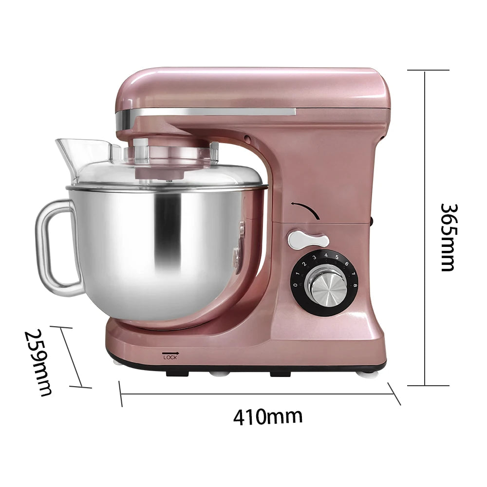 Ready Stock 7L Tilt-Head Stand Mixer Commercial Manufacture Bakery Bread Dough Mixer Used for Bread