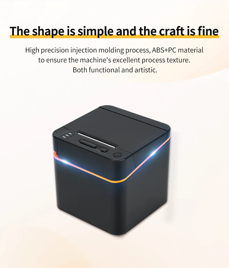 Thermal Receipt Printer, 58mm Max-Width POS Printer with High-Speed Printing Small POS Bill Printer for Restaurant Sales Retail