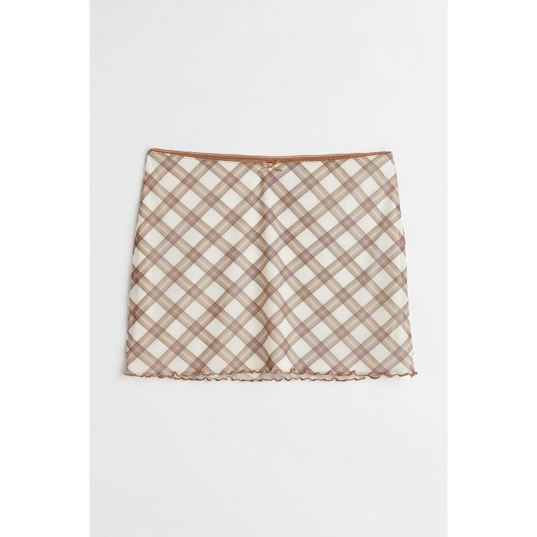 H&M Wanita Mesh mini skirt