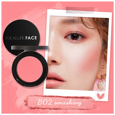 FOCALLURE Natural Blush on Sweet Face Cheek Make Up Powder-Blushed