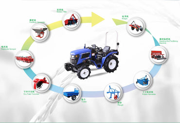 E MARK COC Approval Mini Tractor Farming Equipment 30hp 25hp Mini Tractor Agricultural Machinery