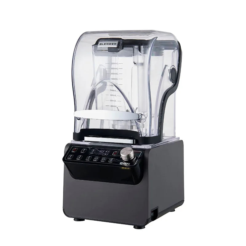 HXL Smoothie Machine for Milk Tea Shops with Cover, Silent Juicer, Blender, Ice Crusher