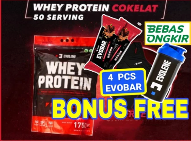 Evolene evo whey protein kemasan 1,750gr