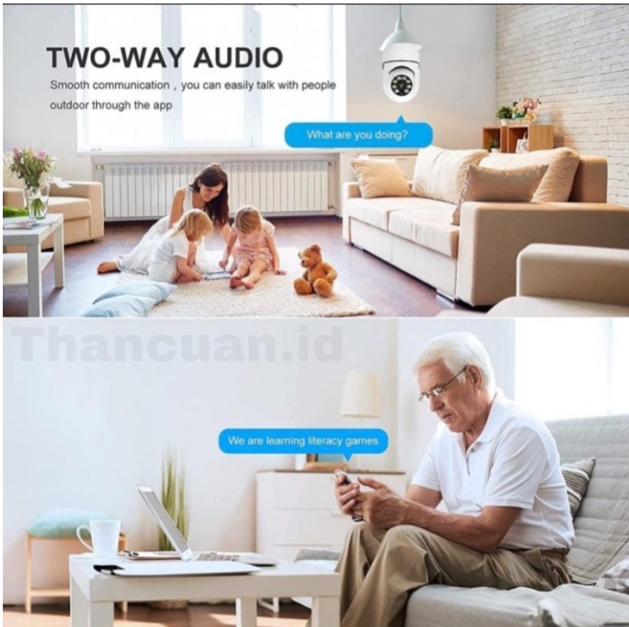 CCTV Lampu V380 Pro 8MP Plus Modem Advan Wifi