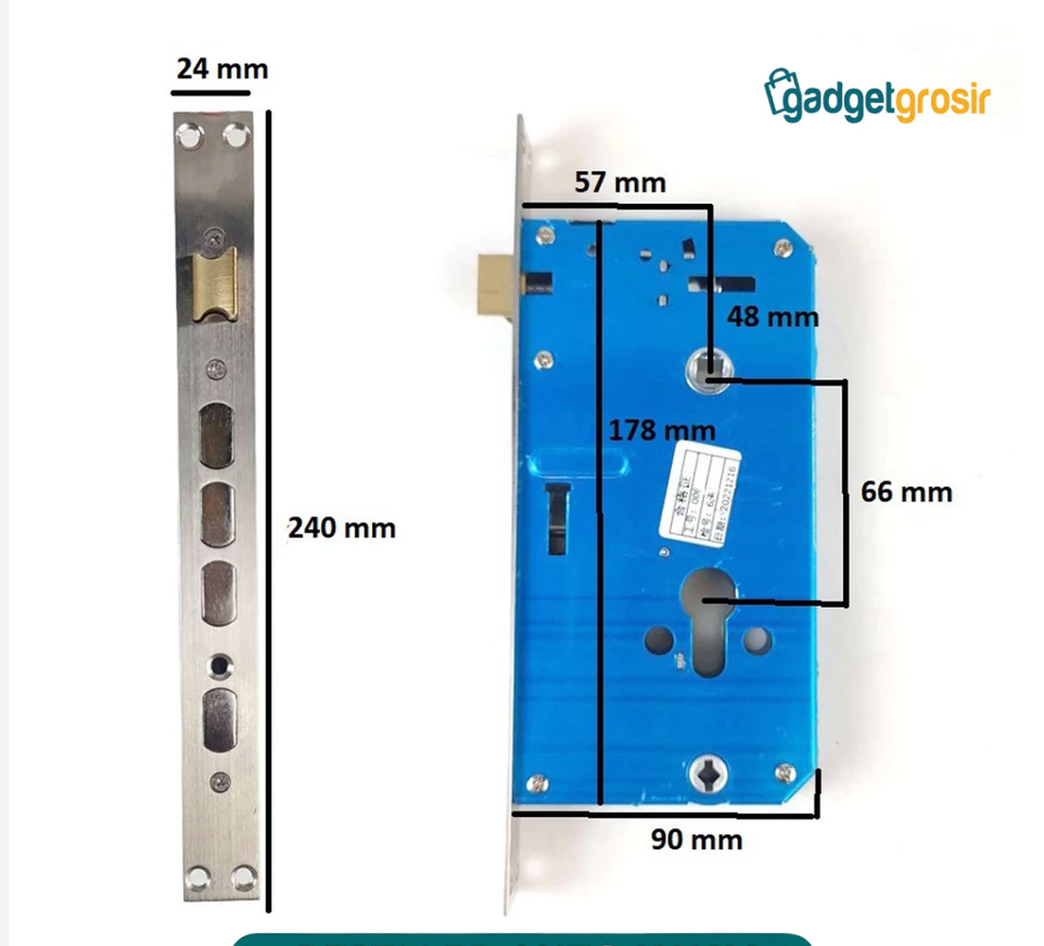 TaffGUARD Smart Door Lock Password Fingerprint Card Kunci Pintu Pintar Gagang Pintu Door Knob Pin Elektrik XR24 Original