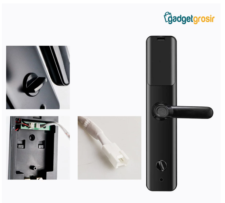 TaffGUARD Smart Door Lock Password Fingerprint Card Kunci Pintu Pintar Gagang Pintu Door Knob Pin Elektrik XR24 Original