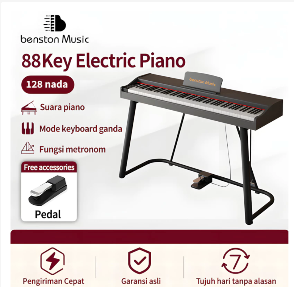 Benston Music- Piano elektronik, piano elektronik 88 tombol, piano elektrik palu berat, piano elektrik portabel profesional, Piano listrik kelas